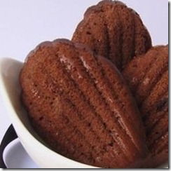 madeline au chocolat noir