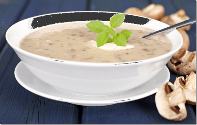 velout&eacute; aux champignons de Paris