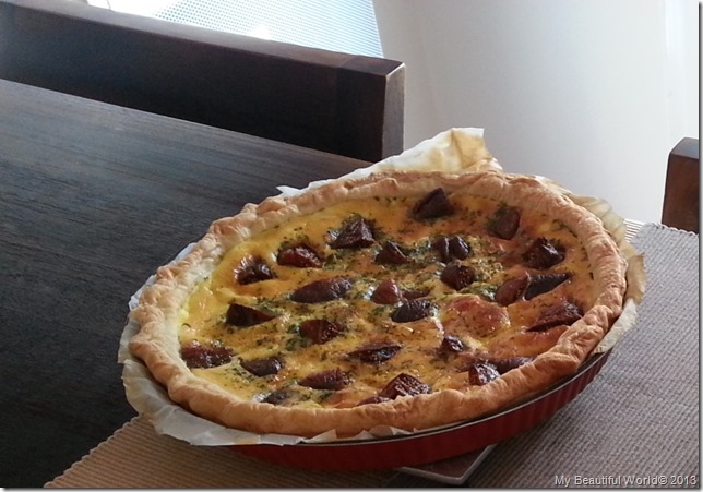 tarte figue  chevre