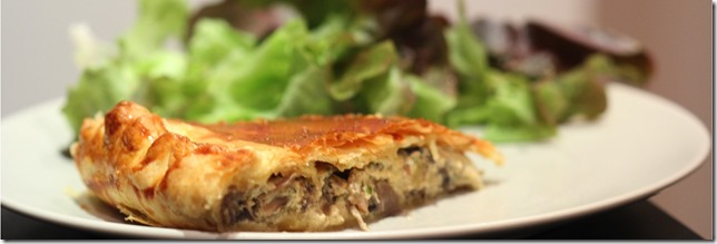 tourte porc champignon