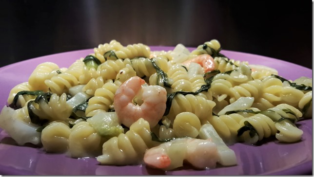 Pâtes au fenouil et aux crevettes