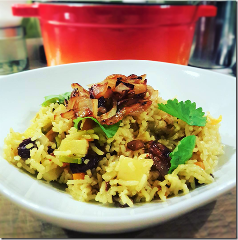 riz pilaf au panais et curry doux