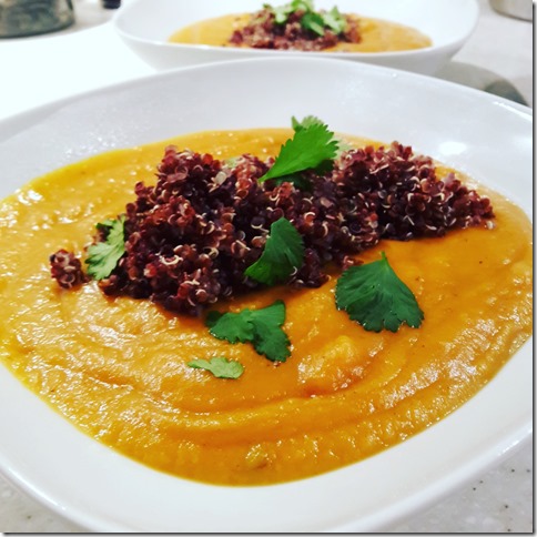 potage de patates douces au quinoa