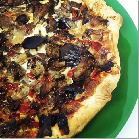 tarte  aux legumes du soleil et à la feta