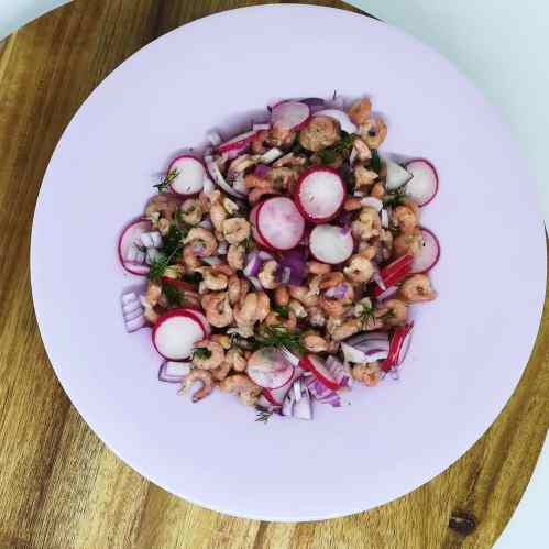 Petites crevettes à l'aneth