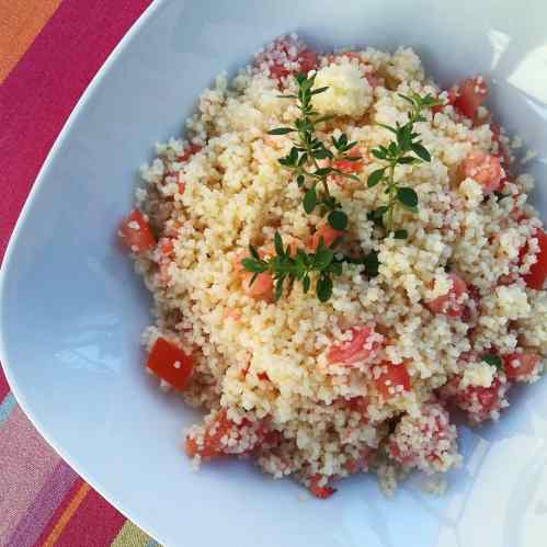 salade crevettes et agrumes