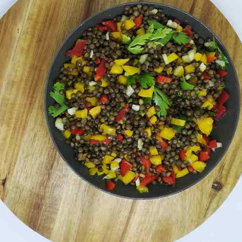 Salade de lentilles à la coriandre