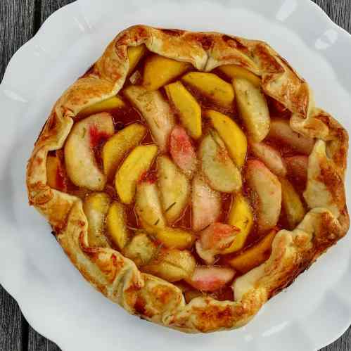 Tarte aux peches
