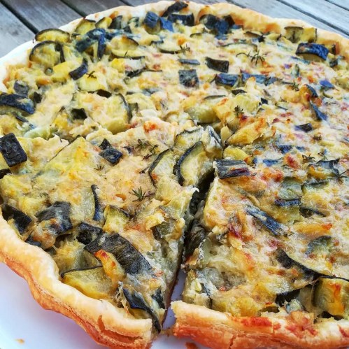 Tarte aux courgettes et parmesan