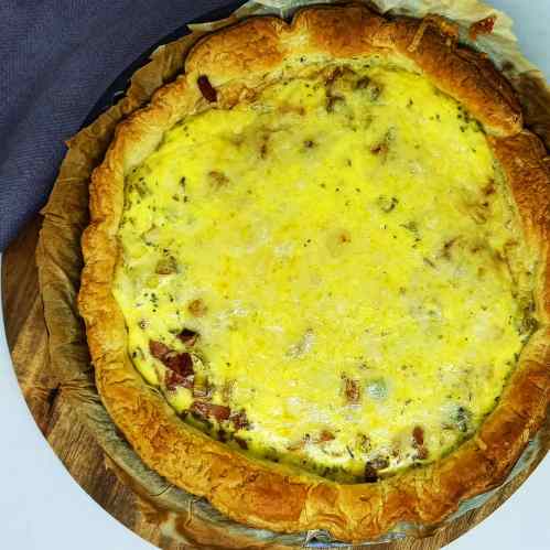 Tarte gruyère poireaux